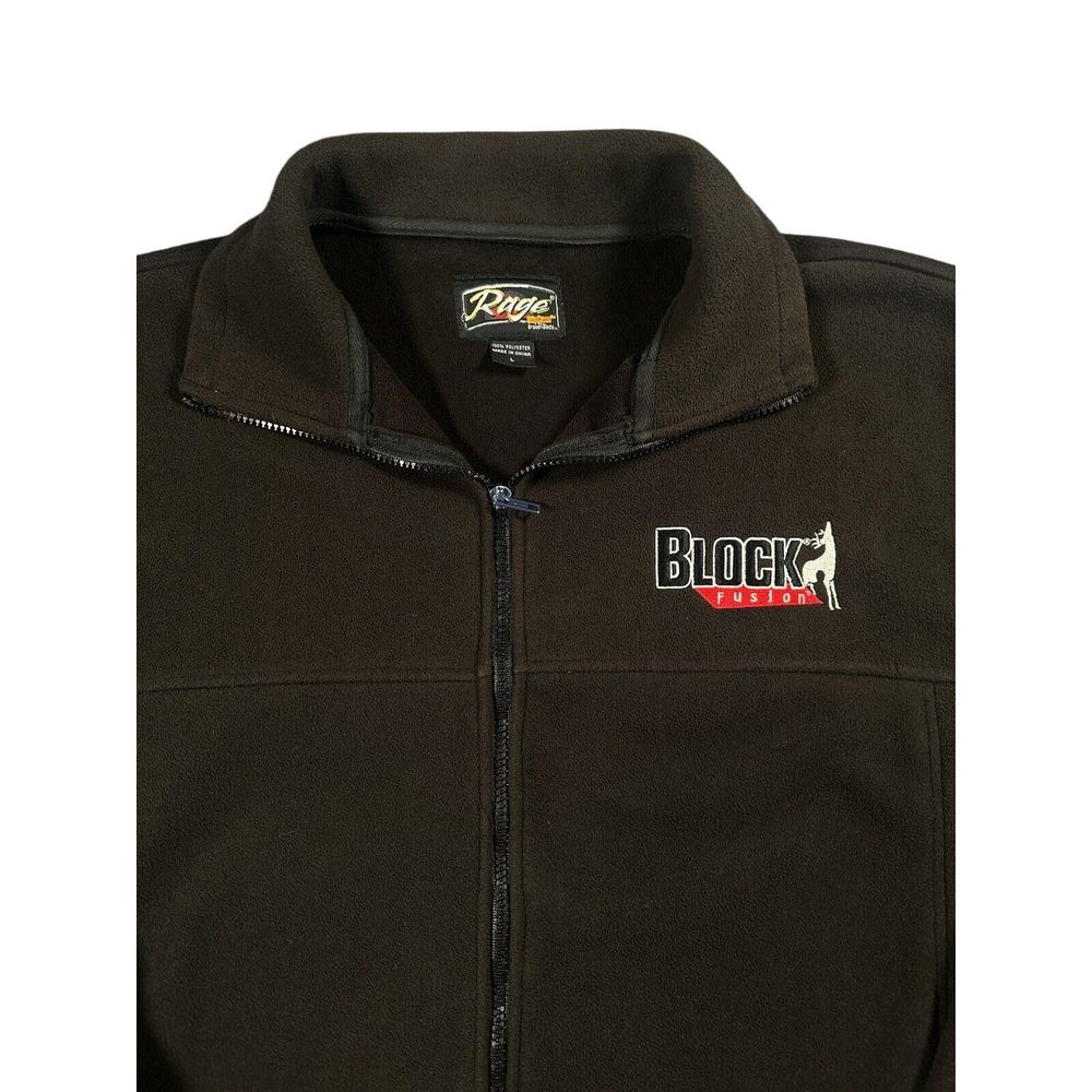 Rage Broadhead Block Fusion Jacket Fleece Hunting Bowhunter Men Sz L Heavy Poly‎ - Picture 4 of 12